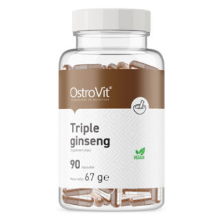 Trippel-Ginseng - Ashwagandha + Guarana + Svartpeppar 90-kapslar